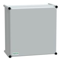 Puszka poliestrowa PLS pokrywa pełna poliwęglanowa IP65 360x360x180 mm, Thalassa | NSYPLSC3636G Schneider Electric