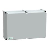 Puszka poliestrowa PLS pokrywa pełna poliwęglanowa IP65 360x540x230 mm, Thalassa | NSYPLSC3654AG Schneider Electric