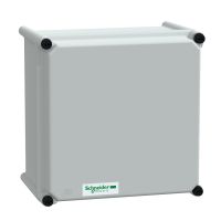 Puszka poliestrowa PLS pokrywa pełna poliestrowa IP65 270x270x180mm, Thalassa | NSYPLSP2727G Schneider Electric