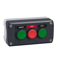 Kaseta sterownicza do przycisków start/stop i "w górę" 2NO i 1NC, żółta, Harmony XAL | XALD311H29H7 Schneider Electric