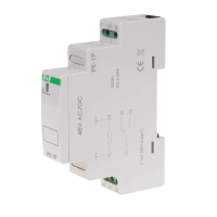 Przekaźnik elektromagnetyczny PK-1P 1 styk przełączny 16A 48V AC/DC | PK-1P-48V F&F