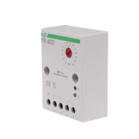 Przekaźnik priorytetowy PR-602 zakres regulacji 2-15A montaz natablicowy 230V AC | PR-602 F&F