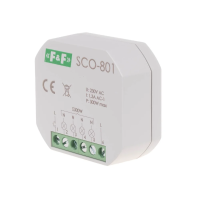 Ściemniacz oświetlenia SCO-801 bez pamięci montaż podtynkowy zasilanie 230V AC 300W | SCO-801 F&F