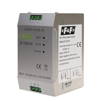 Zasilacz impulsowy przemysłowy nap. wej. 90-264V AC/120-370V DC, P=120W nap. Wyj. 24V DC | ZI-120-24V F&F