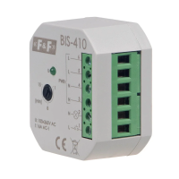 Przekaźnik bistabilny BIS-410 p/t z wył. czasowym do podśw. przycisków Un=100-265V AC P=2000W | BIS-410 F&F