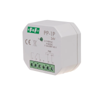 Przekaźnik elektromagnetyczny PP-1P-24V 16A 1 styk przełączny (NO/NC) montaż podtynkowy | PP-1P-24V F&F