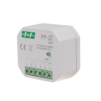 Przekaźnik elektromagnetyczny, 2Z 16A, montaż podtynkowy,w obud.PDT,U=7-30VAC / 9-40VDC | PP-2Z-24V F&F