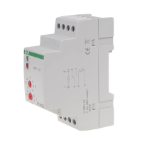 Regulator temperatury, zakres temperatur 60-95stC - bez sondy montaz na szynie DIN, 1NO/NC 230V AC | RT-823B F&F