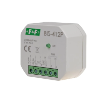 Przekaźnik bistabilny grupowy BIS-412P 230V, montaż p/t | BIS-412P F&F