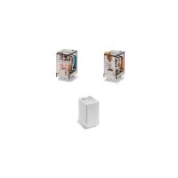 Miniaturowy przekaźnik przemysłowy 2 P; 10A; 24V DC; przycisk test. + mech. wskaźnik zadziałania | 55.32.9.024.0040 Finder