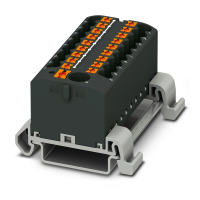 Blok rozdzielacza PTFIX 6/18X2,5-NS35A BK | 3273256 Phoenix Contact