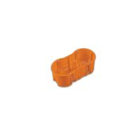 Puszka p/t PK60 2x68x60mm głęboka, podwójna, do płyt gipsowych, IP30, pomarańczowa | A.0010PG Pawbol