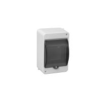 Obudowa n/t S-4 85x92x140mm, 4-modułowa, z szybką dymną, N+PE, IP40, biała | C.2063 Pawbol