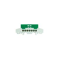 Listwa zaciskowa 7 torowa zielona IP20 | E.4172 Pawbol