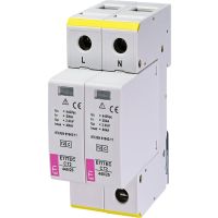Ogranicznik przepięć, do sieci IT, ETITEC C T2 440/20 2+0, typ T2 (C) | 002440409 Eti