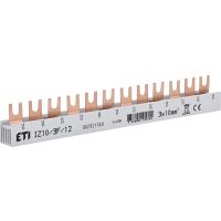 Szyna izolowana zbiorcza 3P 63A 10mm2 IZ10/3F/12 | 002921140 Eti