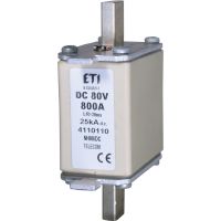 Wkładka bezpiecznikowa (topikowa) NH00/K 160A 80V DC / Z wybijakiem | 004110101 Eti