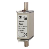 Wkładka bezpiecznikowa (topikowa) NH000 40A gBat 80V DC Magazyny energii | 004110078 Eti