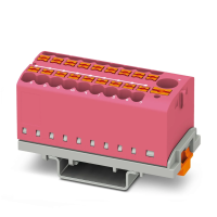 Blok rozdzielacza PTFIX 6/18X2,5-NS35 PK, różowy | 3273127 Phoenix Contact