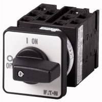 Łącznik krzywkowy 3P, 20A, 6,5kW, 0-3, bez samopowrotu, pokrętło czarne, natablicowy, T0-5-8281/E P/T | 048344 Eaton
