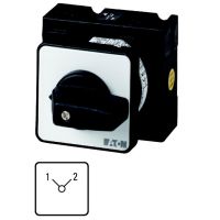 Łącznik krzywkowy 3P, 32A, 13kW, 1-2, bez samopowrotu, pokręło czarne, natablicowy, T3-3-8222/E P/T | 052346 Eaton