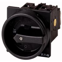 Łącznik krzywkowy 2P, 20A, 6,5kW, 0-1, pokrętło czarne, natablicowy, T0-1-8200/EA/SVB-SW P/T | 055483 Eaton