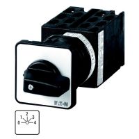 Łącznik krzywkowy 3P, 20A, 6,5kW, 1-4, bez samopowrotu, pokrętło czarne, do wbudowania w otworze 22,3mm, T0-6-8282/EZ P/T | 064955 Eaton