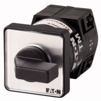 Łącznik krzywkowy 1P, 10A, 3kW, 1-0-2, bez samopowrotu, pokrętło czarne, natablicowy, TM-1-8210/E P/T | 096234 Eaton