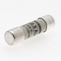 Wkładka bezp cylindr gG 10x38mm 0,5A, 500VAC (zwłoczna), CYLINDRICAL FUSE 10 x 38 0-5A GG 500V AC | C10G0-5 Eaton