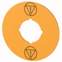 Szyld do przycisku, D=60mm z symb. kontrolowanego stopu, żółty, M22-XBK-ESS RMQ-Titan M22 | 180472 Eaton