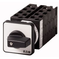 Łącznik krzywkowy 8P, 20A, 6,5kW, 1-2, bez samopowrotu, pokrętło czarne, natablicowy, T0-8-8372/E P/T | 064950 Eaton