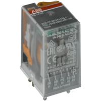 Przekaźnik interfejsowy wtykowy 250V 12A 2C/O (SPDT), 230V AC, CR-M230AC2 | 1SVR405611R3000 ABB