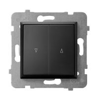 Łącznik żaluzjowy z blokadą mechaniczną ŁP-7UB/m/33czarny matowy, Aria | ŁP-7UB/m/33 Ospel