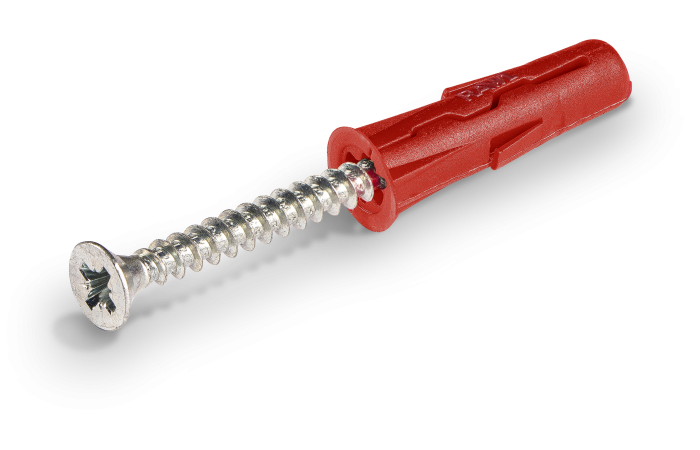 Kołek uniwersalny UNO Rawlplug UNO-06+435 6 mm z wkrętem 4,0x35 mm (100 szt.) – do podłoży pełnych i | UNO-06+435 Rawlplug