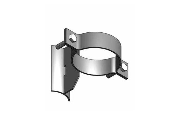 Uchwyt rury Fi 110 na słup wirowy | EP-UC-110/E Delkar