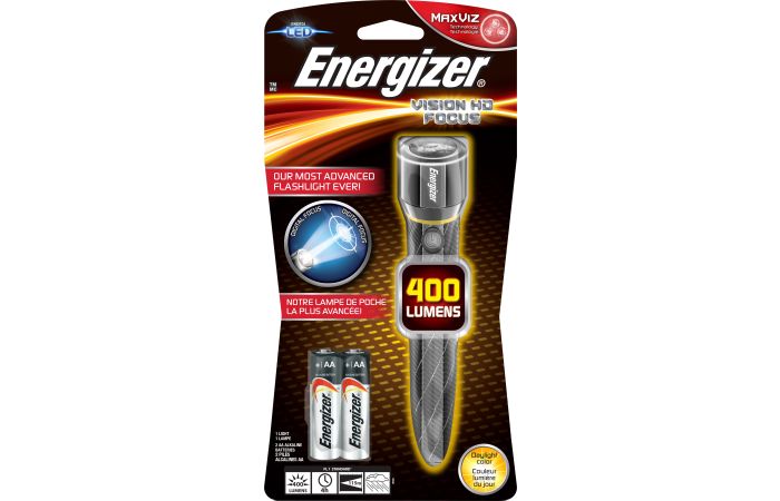 Latarka ENERGIZER METAL VISION HD 2 AA 400 lm | 7638900313130 Energizer