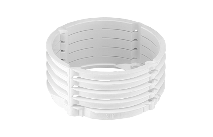 Pierścień dystansowy segmentowy do puszek fi 60x30 PD60x30 biały | 37012006 Simet