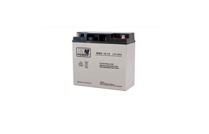 Akumulator AGM 12V 18Ah181x77x167mm M5 | MWS-18-12 Power Solution