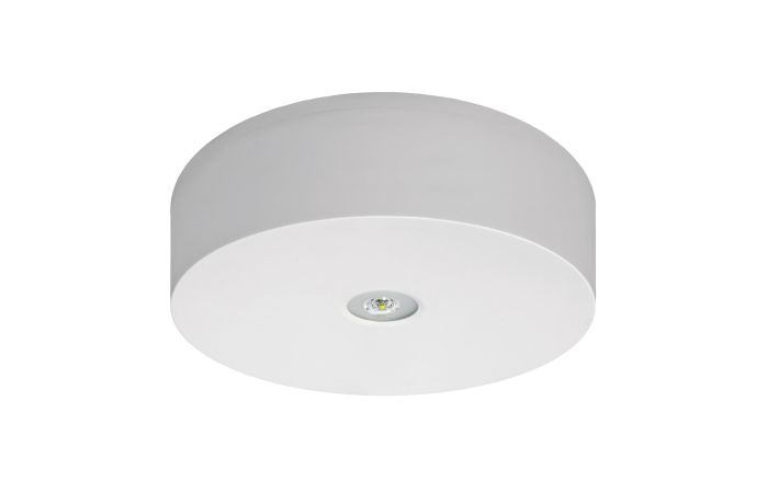 Oprawa awaryjna AXN IP65 ECO LED, 3W, 325lm, optyka otwarta, 1h, jednozadaniowa AT , biała | AXNO/3W/E/1/SE/AT/WH Awex