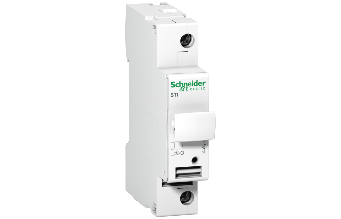 Rozłącznik bezpiecznikowy cylindryczny 1P 10x38mm STI, Acti 9 | A9N15636 Schneider Electric