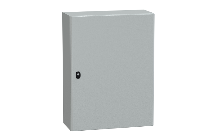 Obudowa wisząca Spacial S3D drzwi gładkie b/pł. mont 800x600x250 (WxSxG) IP66 IK10 RAL7035, Special | NSYS3D8625 Schneider Electric