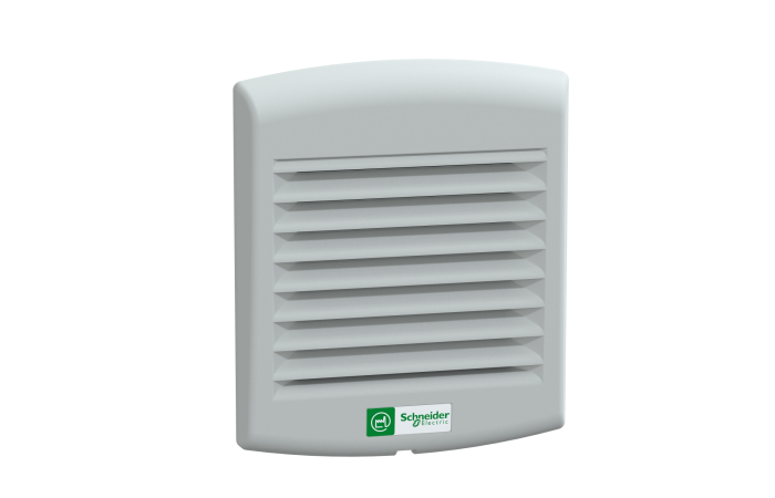 Wentylator IP54 38m3/h 230V z kratką wylotu powietrza i filterm G2, S3D, Thalassa | NSYCVF38M230PF Schneider Electric