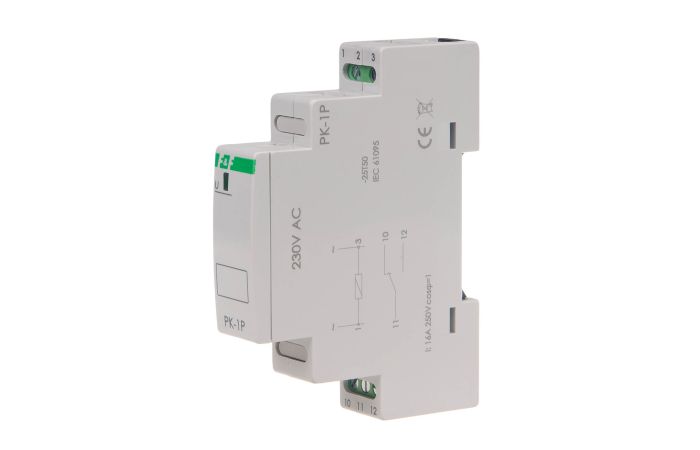 Przekaźnik elektromagnetyczny PK-1P 1 styk przełączny 16A 230V AC | PK-1P-230V F&F