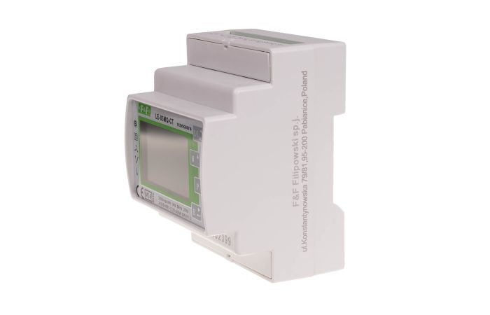 Licznik energii elektrycznej LE-03MQ-CT dwukierunk., pośr., półpośr., 3faz., Modbus RTU, 100(5A),MID | LE-03MQ-CT F&F