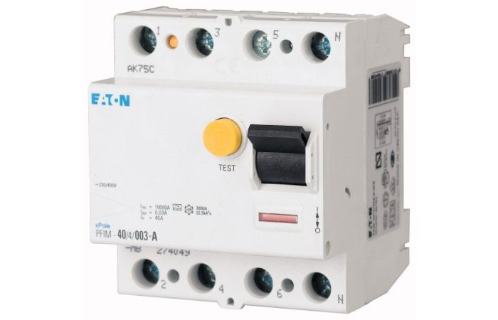 Wyłącznik różnicowoprądowy 4P 80A 30mA typ AC, PFIM-80/4/003-MW | 235418 Eaton