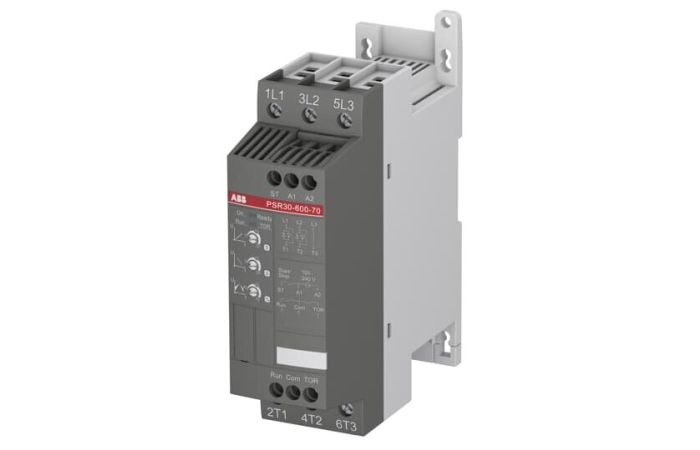 Softstart PSR30-600-70, napięcie zasilania 208-600V AC, 30A, 15kW, sterowanie 100-240V AC | 1SFA896109R7000 ABB