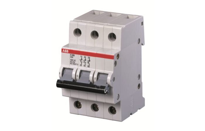 Rozłącznik izolacyjny E203/63A rd, 3P 63A IP10 400V AC, czerwony, pro M compact | 2CDE283001R0063 ABB