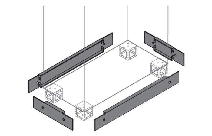 Cokół IS/AM ZN1000 (zaślepki) 100x1000mm (zestaw 2szt) | ZN1000 ABB