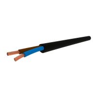 Przewód mieszkaniowy H03VV-F (OMY) 2x1,0 300/300V czarny KRĄŻEK | 5901259825961 Ełktrim