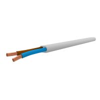 Przewód mieszkaniowy H03VVH2-F (OMYP) 2x1,0 300/300V biały BĘBEN | 5901259826470 Ełktrim